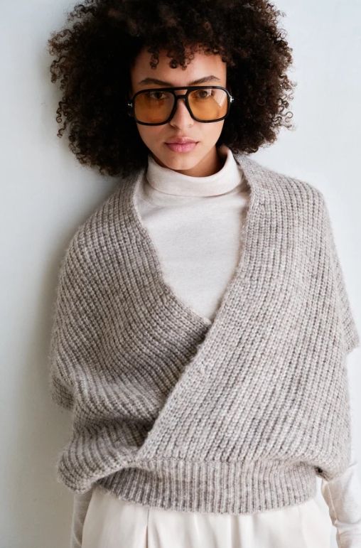 FW26 Chunky knit wraptrui