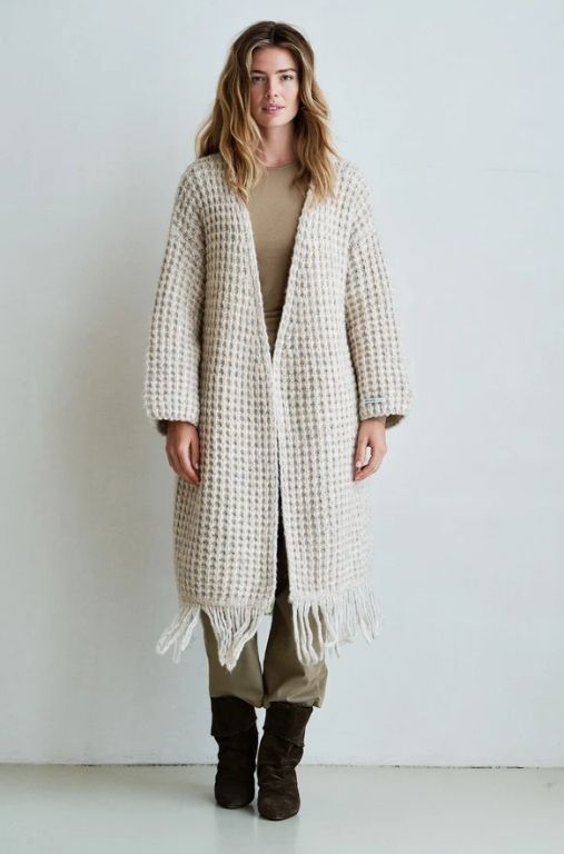 FW26 Cardigan Lang Fringes