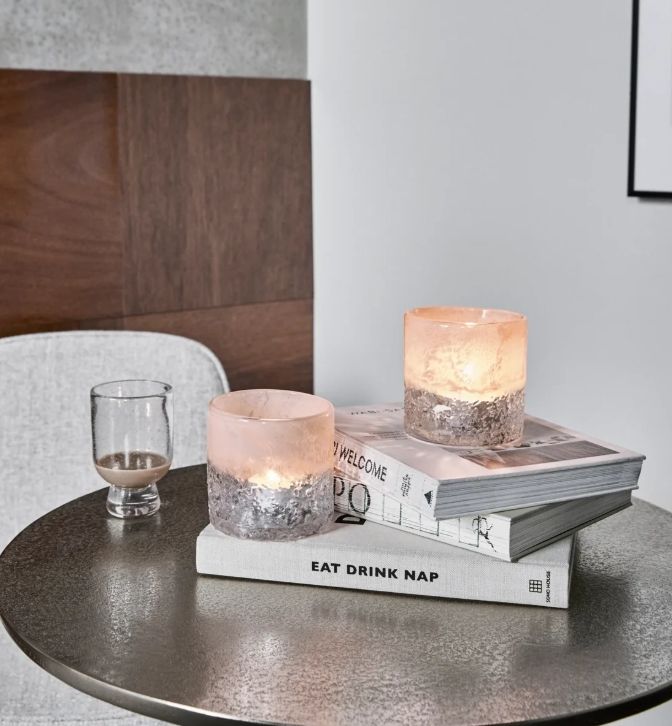 Tealight holder, HD Teagan, Off White