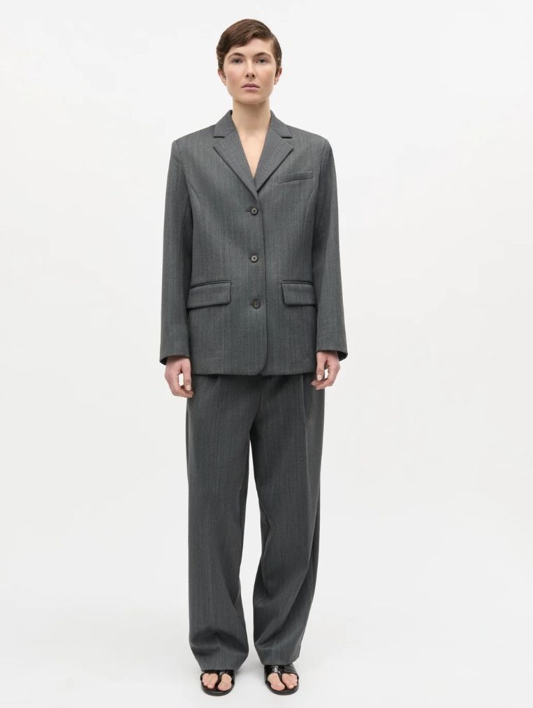 FW26 Herringbone Pin  Less Blazer