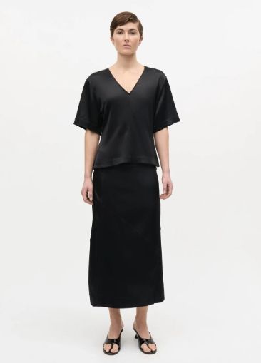 FW26 Viscosa Martine Wrap Skirt Black