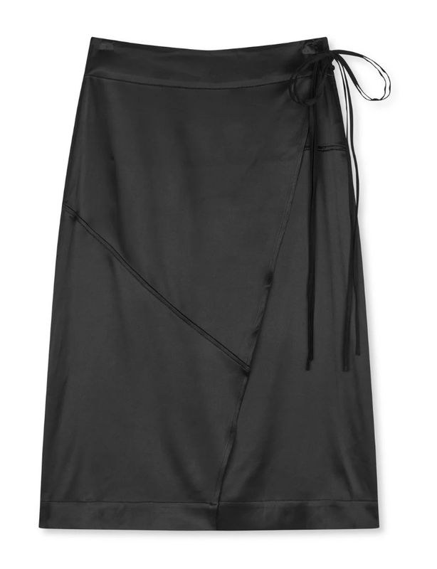 FW26 Viscosa Martine Wrap Skirt Black