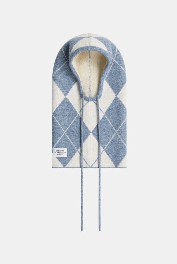 FW26 Balaclava, Color: Blue/ecru
