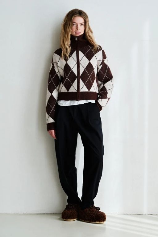 FW26 Cardigan ruit