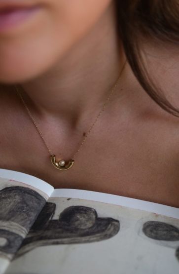 Fuse Necklace Gold Plated