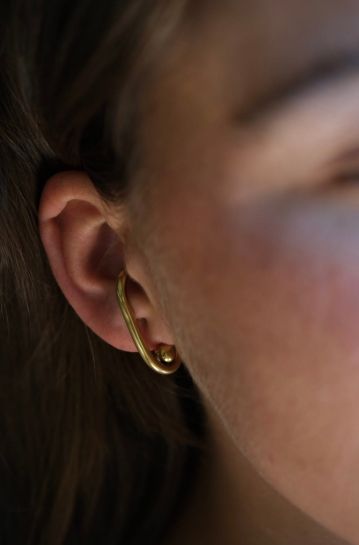 Fuse Earrings Gold Plated