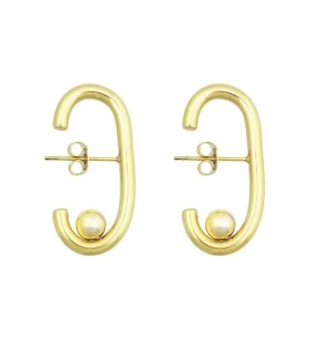 Fuse Earrings Gold Plated