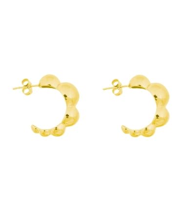 Dot earrings gold plated