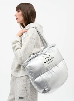 FW26 Metallic Nylon Pillow Bag