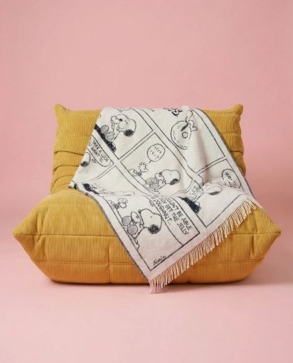 Peanuts Blanket Comic Doughnut 130 x 200 cm