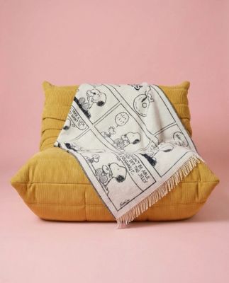 Peanuts Blanket Comic Doughnut 130 x 200 cm