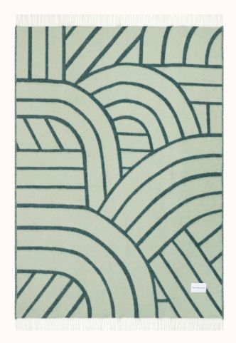 Lines Blanket, Color: Green Sage