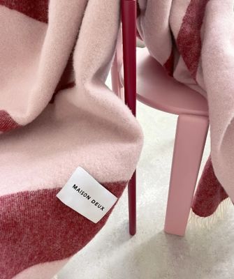 Swirl Blanket Pink Bordeaux