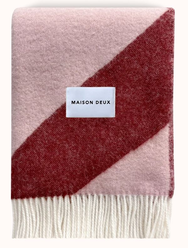 Swirl Blanket Pink Bordeaux