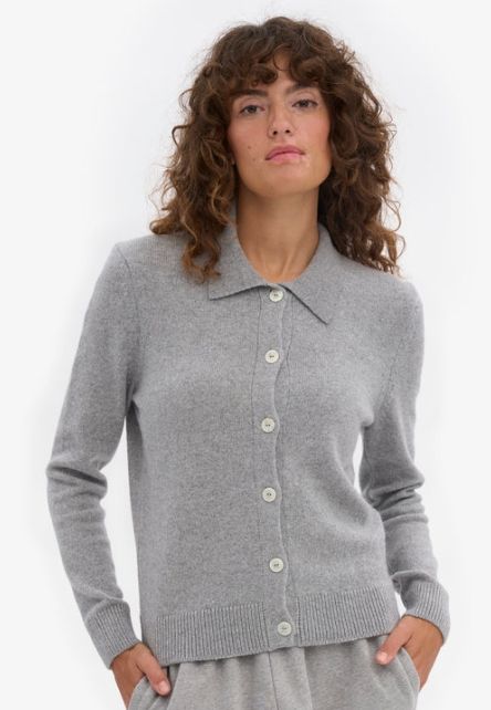Cardigan Merino Wool Collar Woman