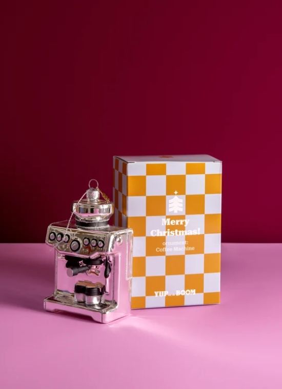 Koffiemachine Zilver - ornament