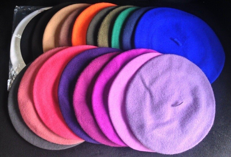 Wool Winter Beret French Artist Beanie (buy 2 get 1 free)