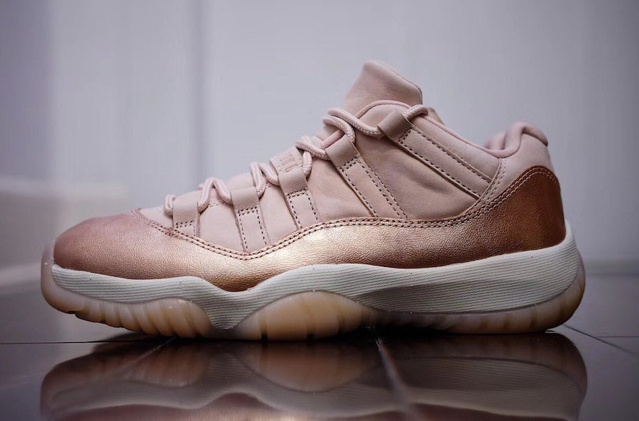 jordan 11 womens rose gold