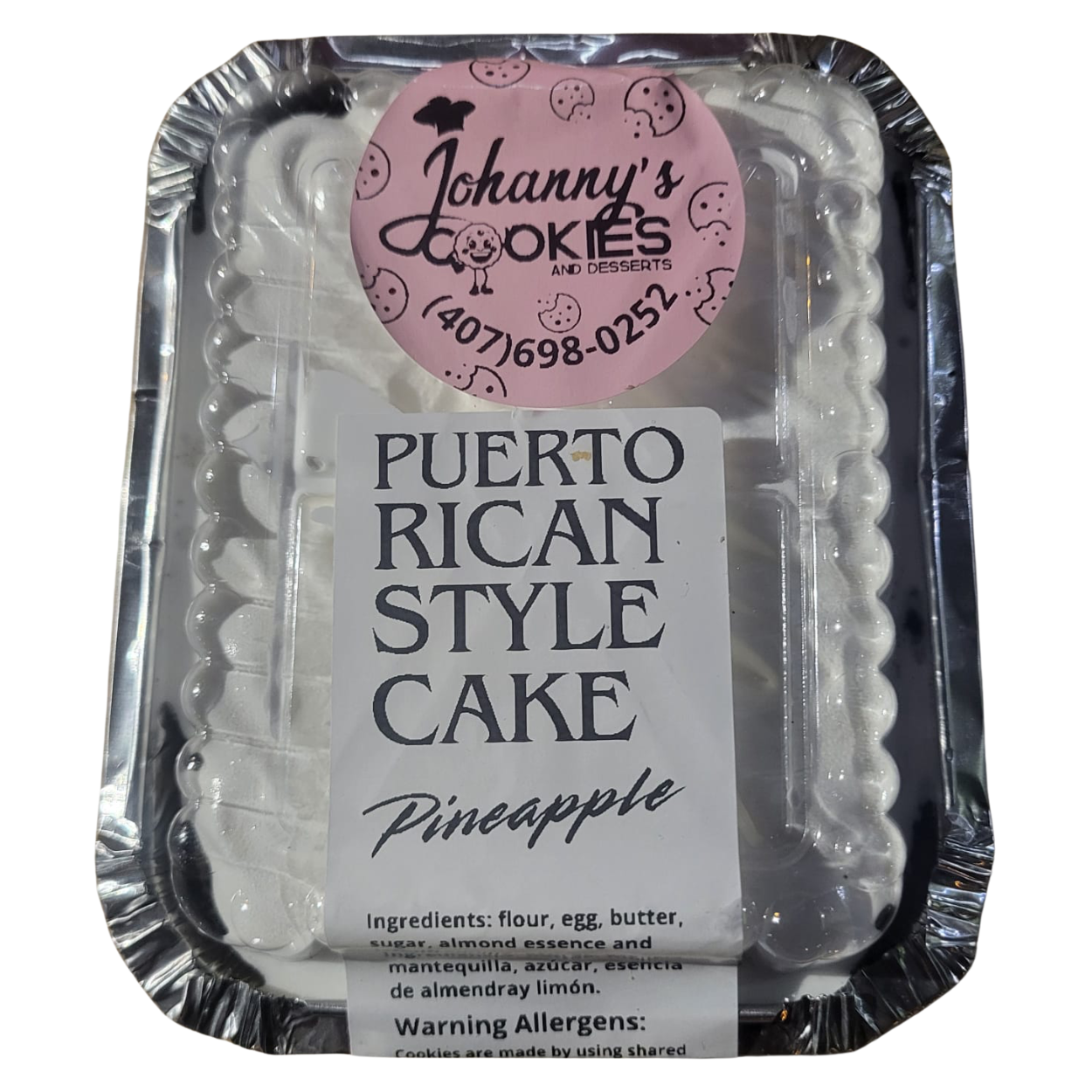 Puerto Rican Style Cakes- Pineapple