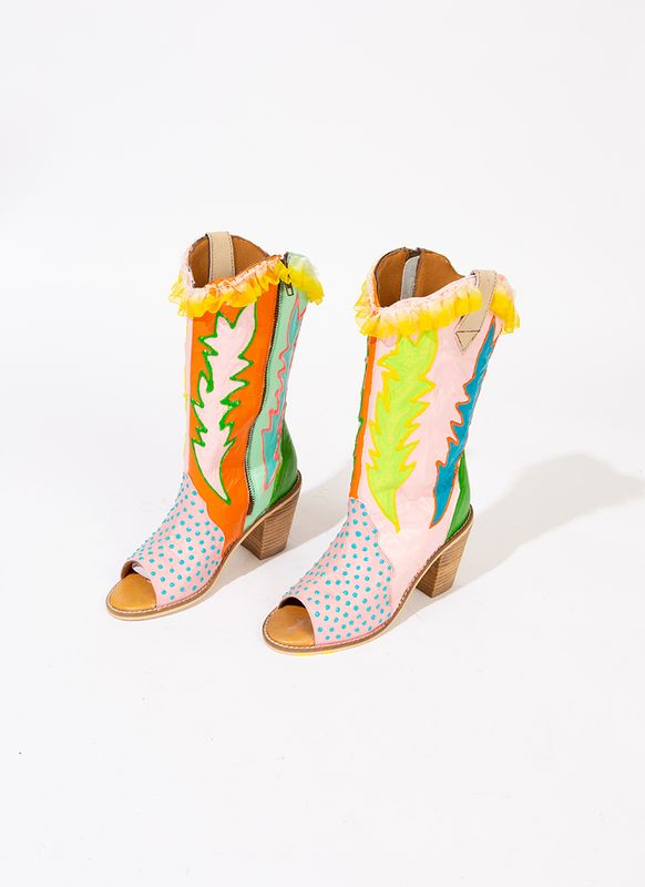 Fancy Lady Cowgirl Boots (Size 6)