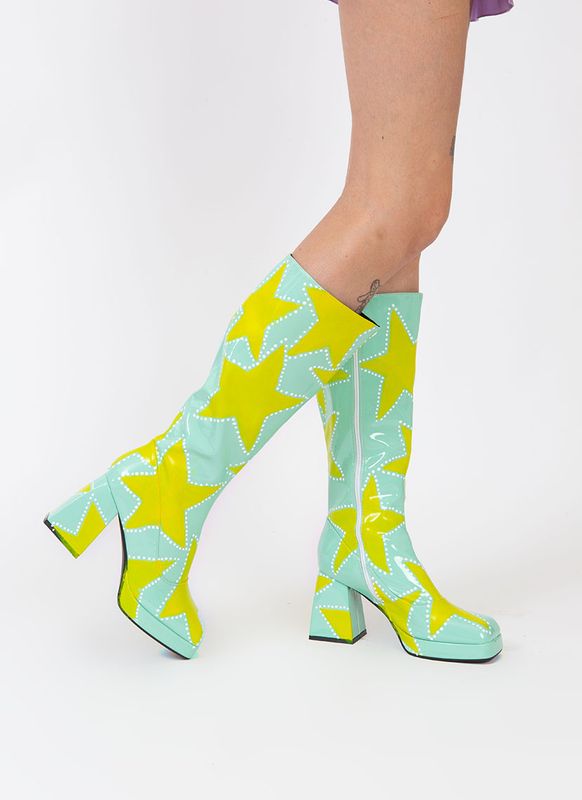 Star Shine Gogo Boots (Size 9)
