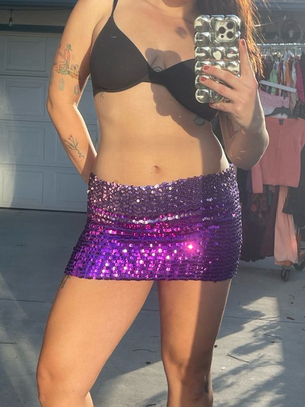 ombré sequin skirt