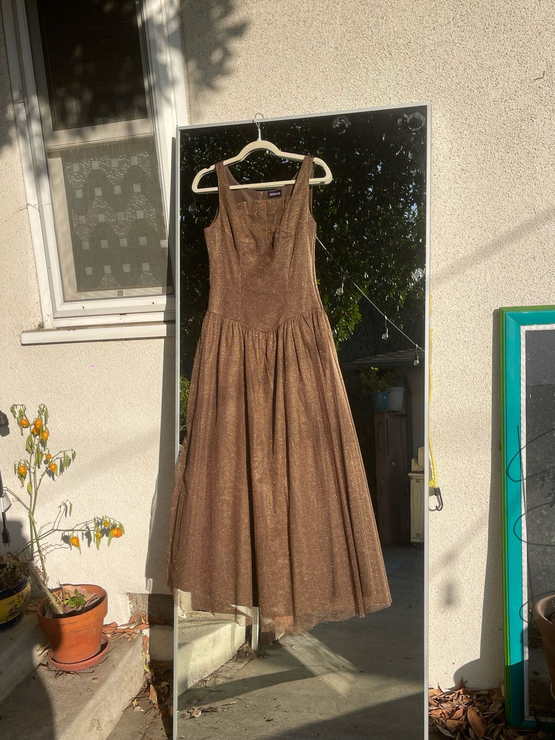 tulle shimmer dress