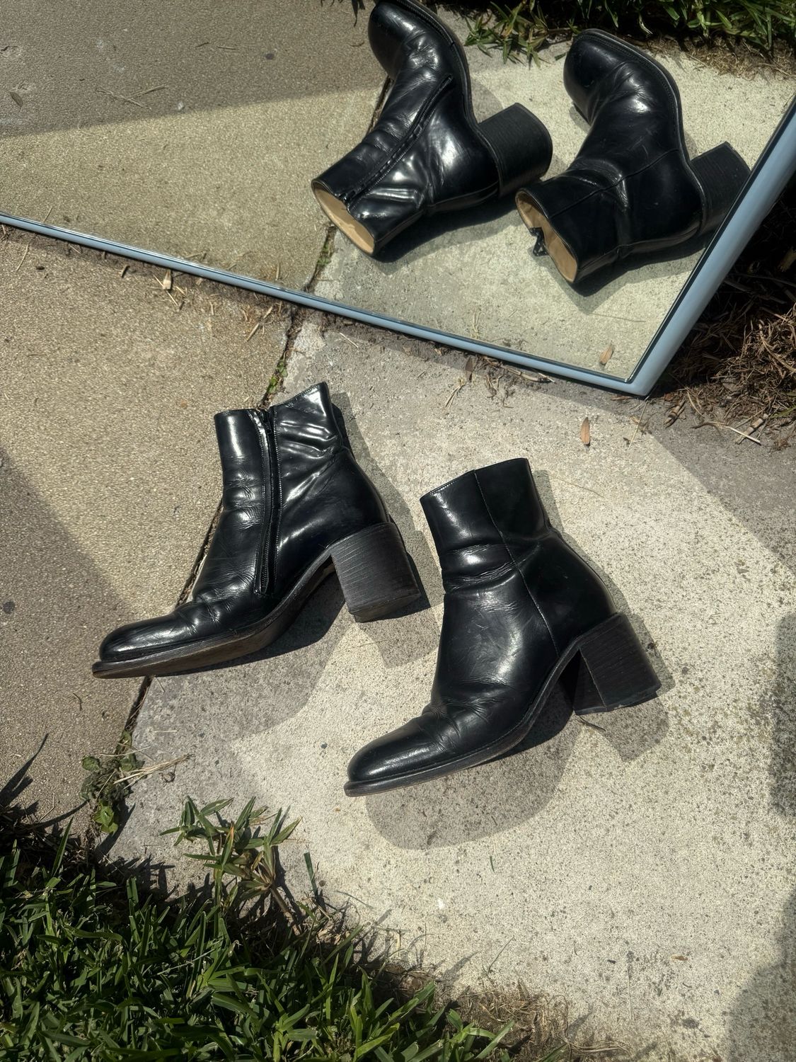 vintage leather boots