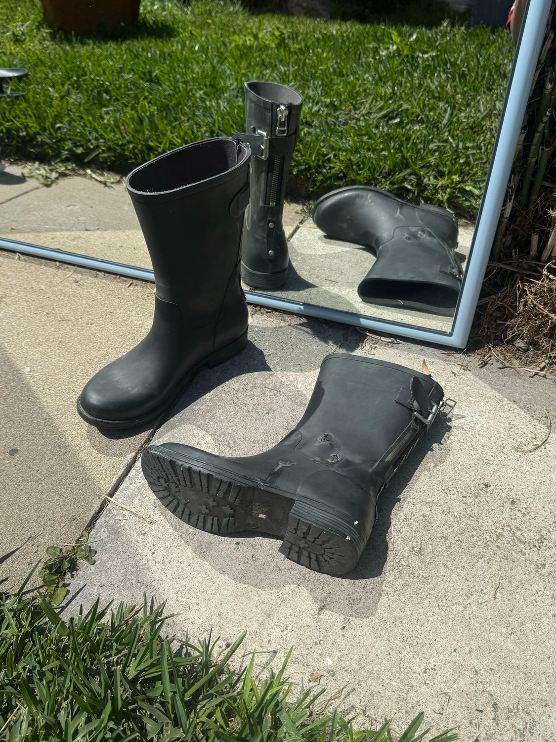 grunge rain boots