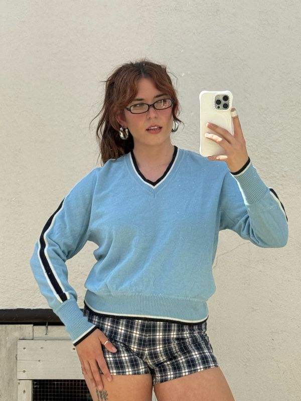 vintage wool v neck