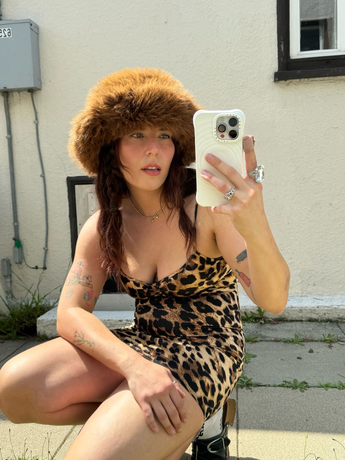 faux fur hat