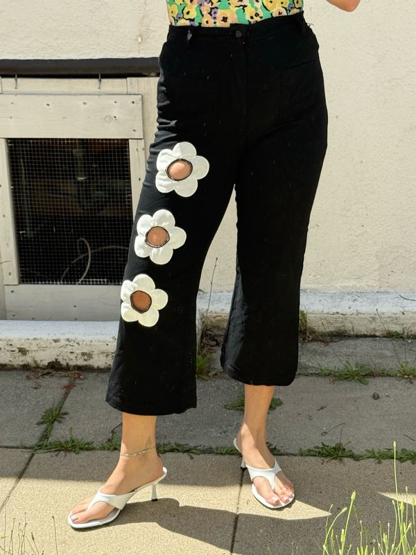 valfre daisy cutout pants