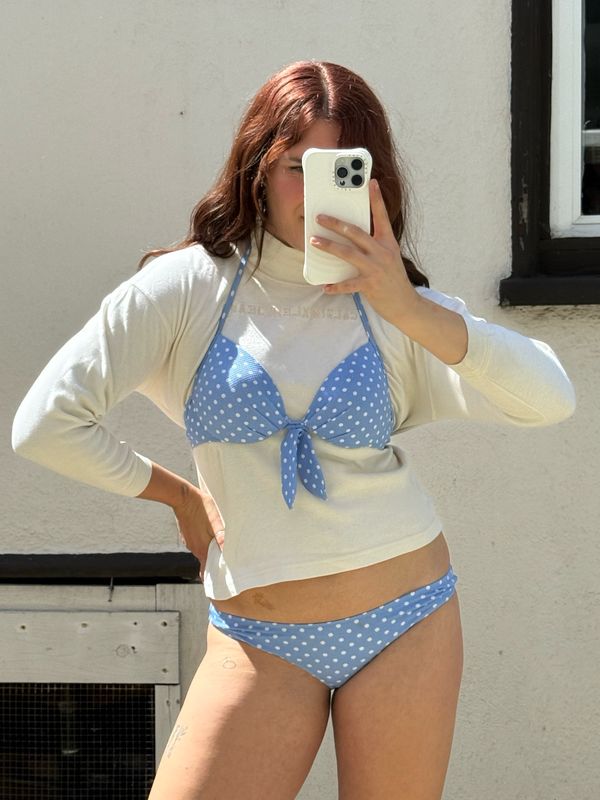 vintage polka dot bikini