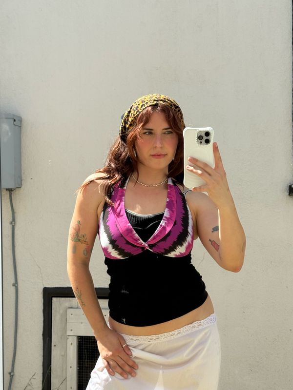 tie dye bikini top