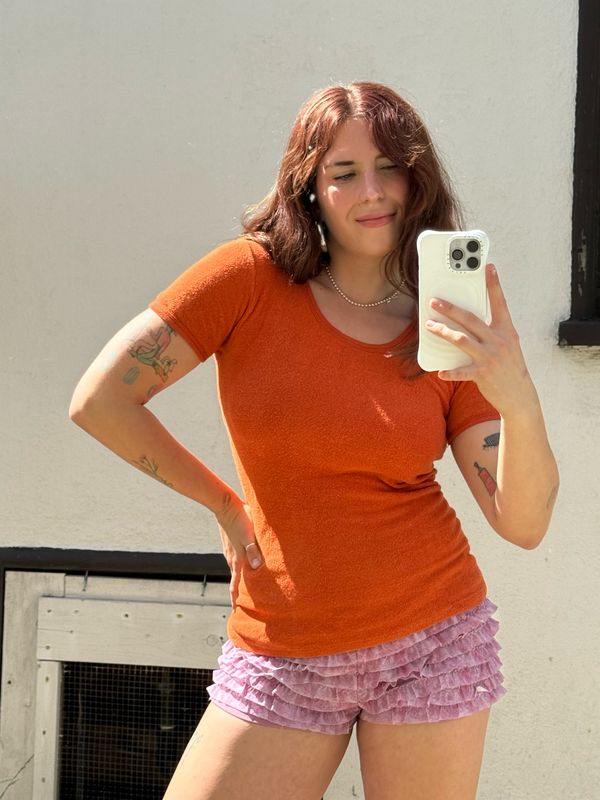 vintage terry cloth ringer tee