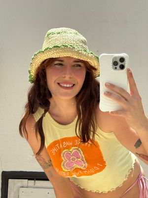 straw bucket hat