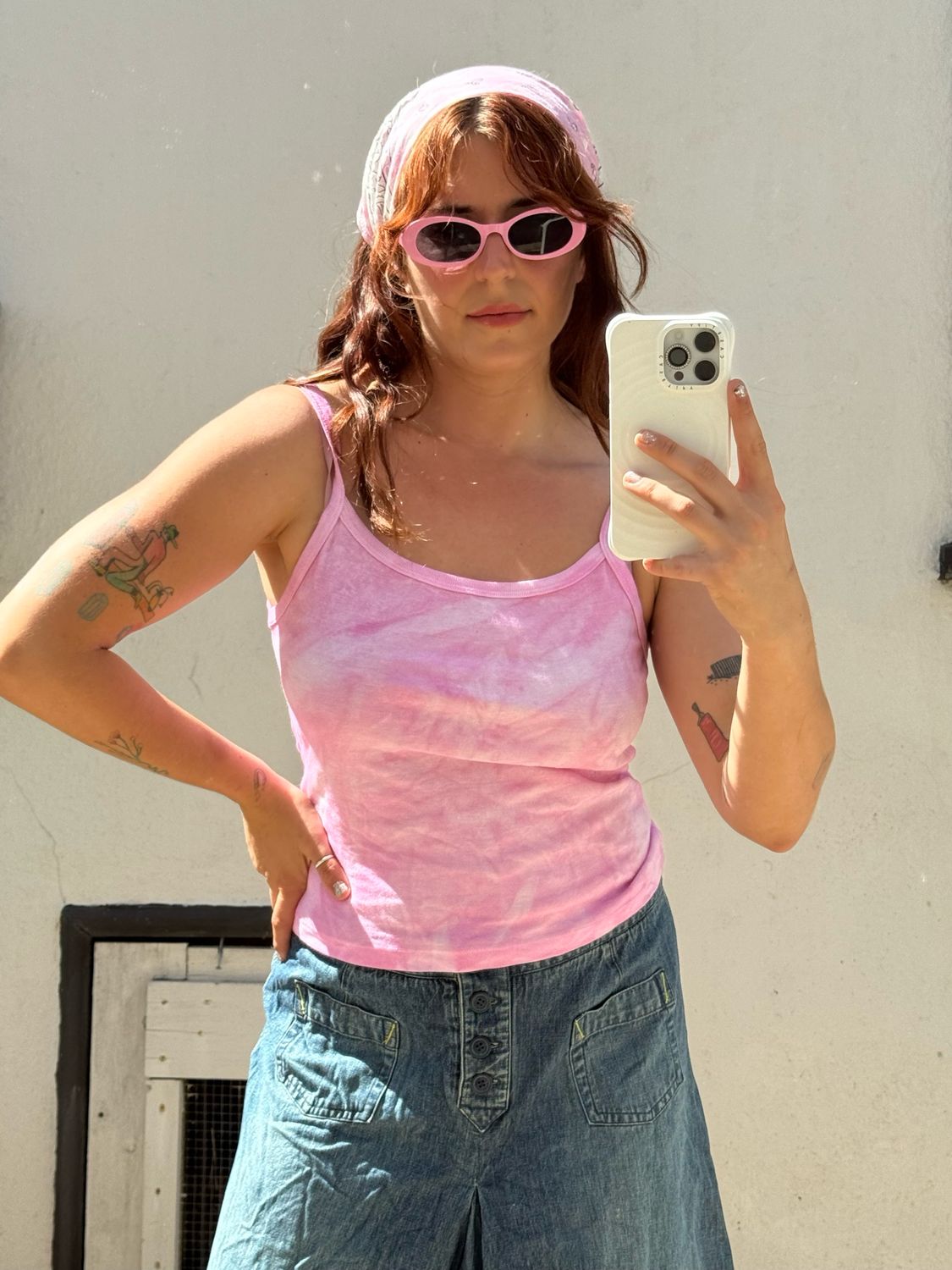 hand dyed tank
