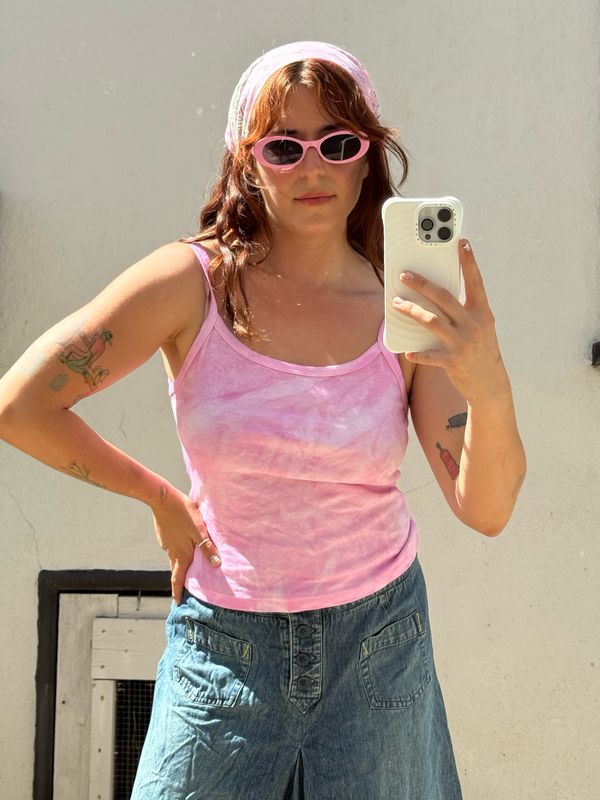 hand dyed tank