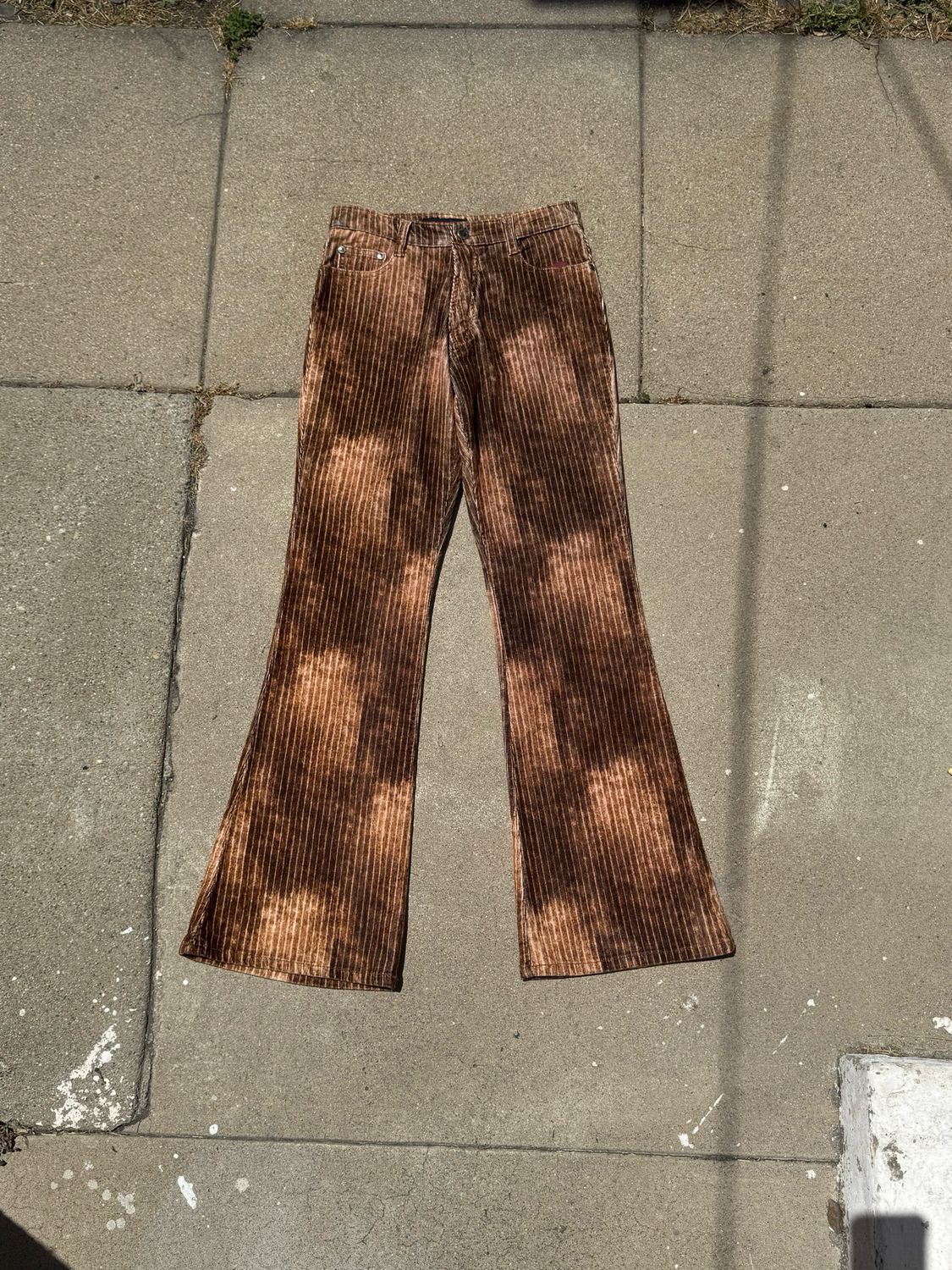 y2k grunge flare cords