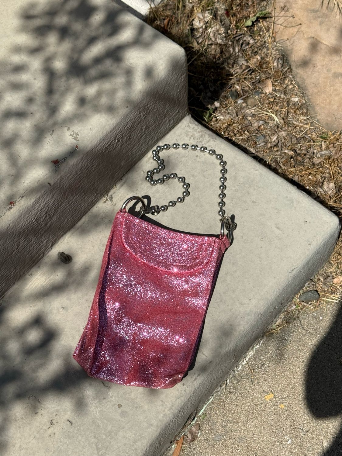 glitter handbag