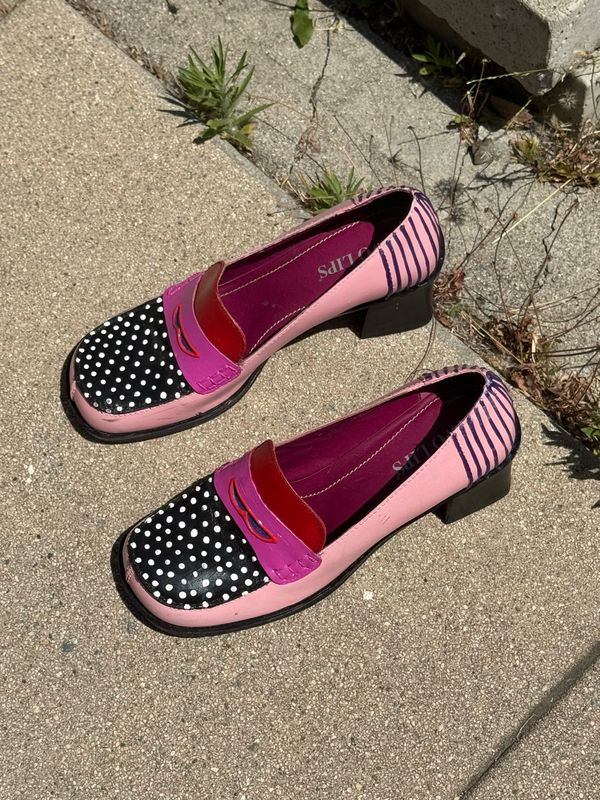 hand painted loafers