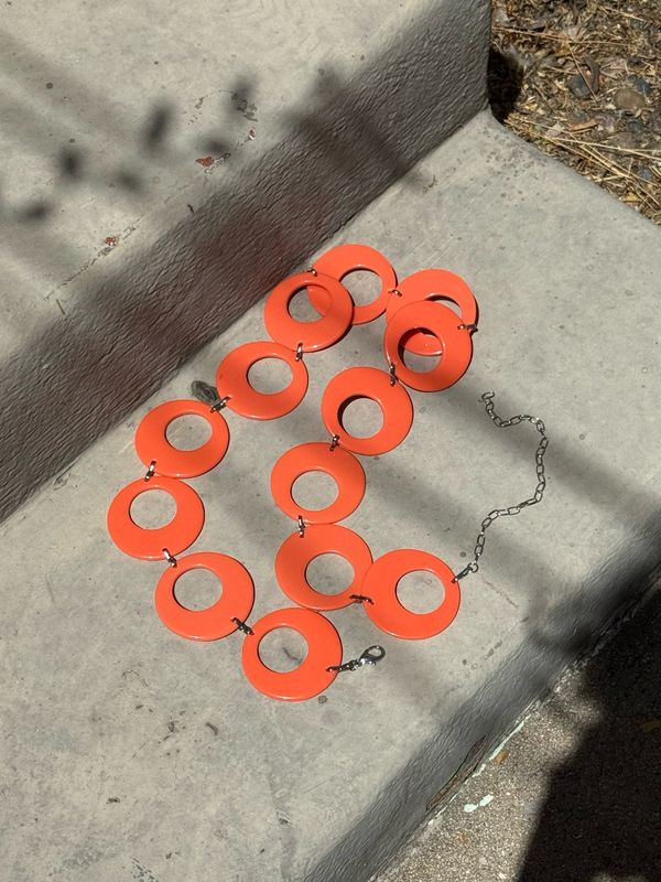 vintage 70’s mod ring belt