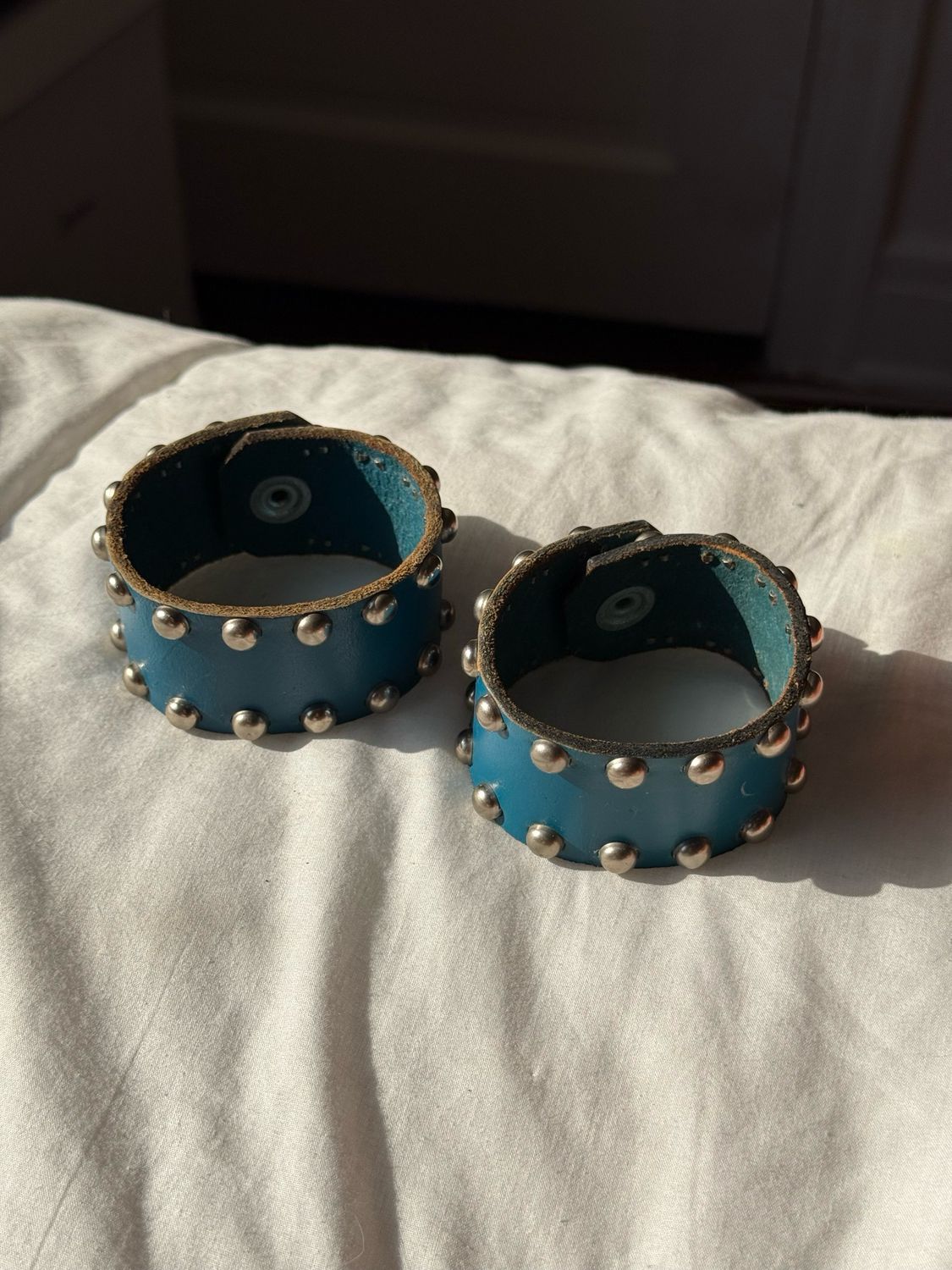 70’s studded leather cuffs