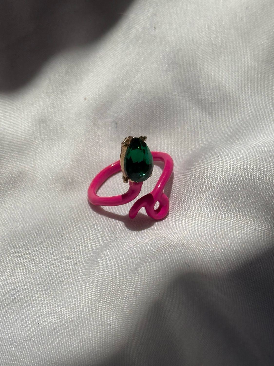 pink twist ring