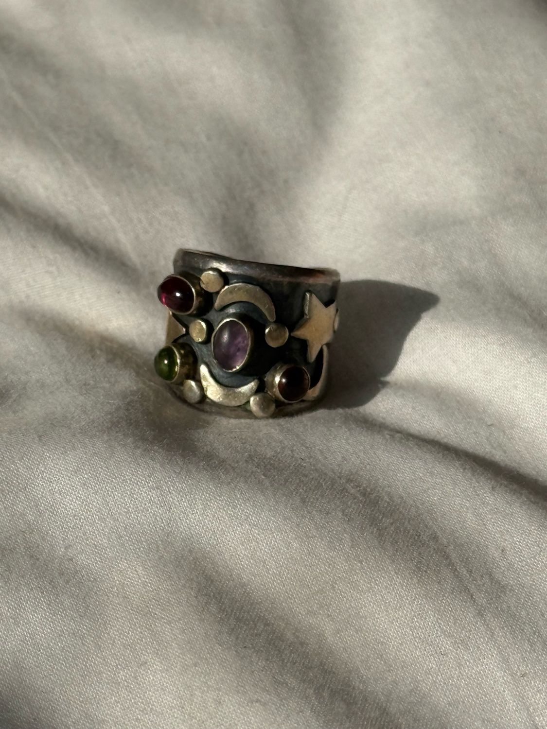 celestial gemstone ring
