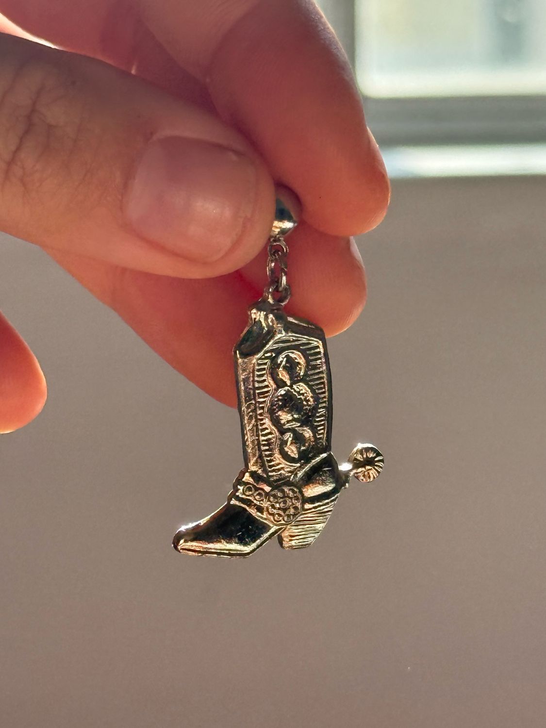 set of two cowboy boots earrings