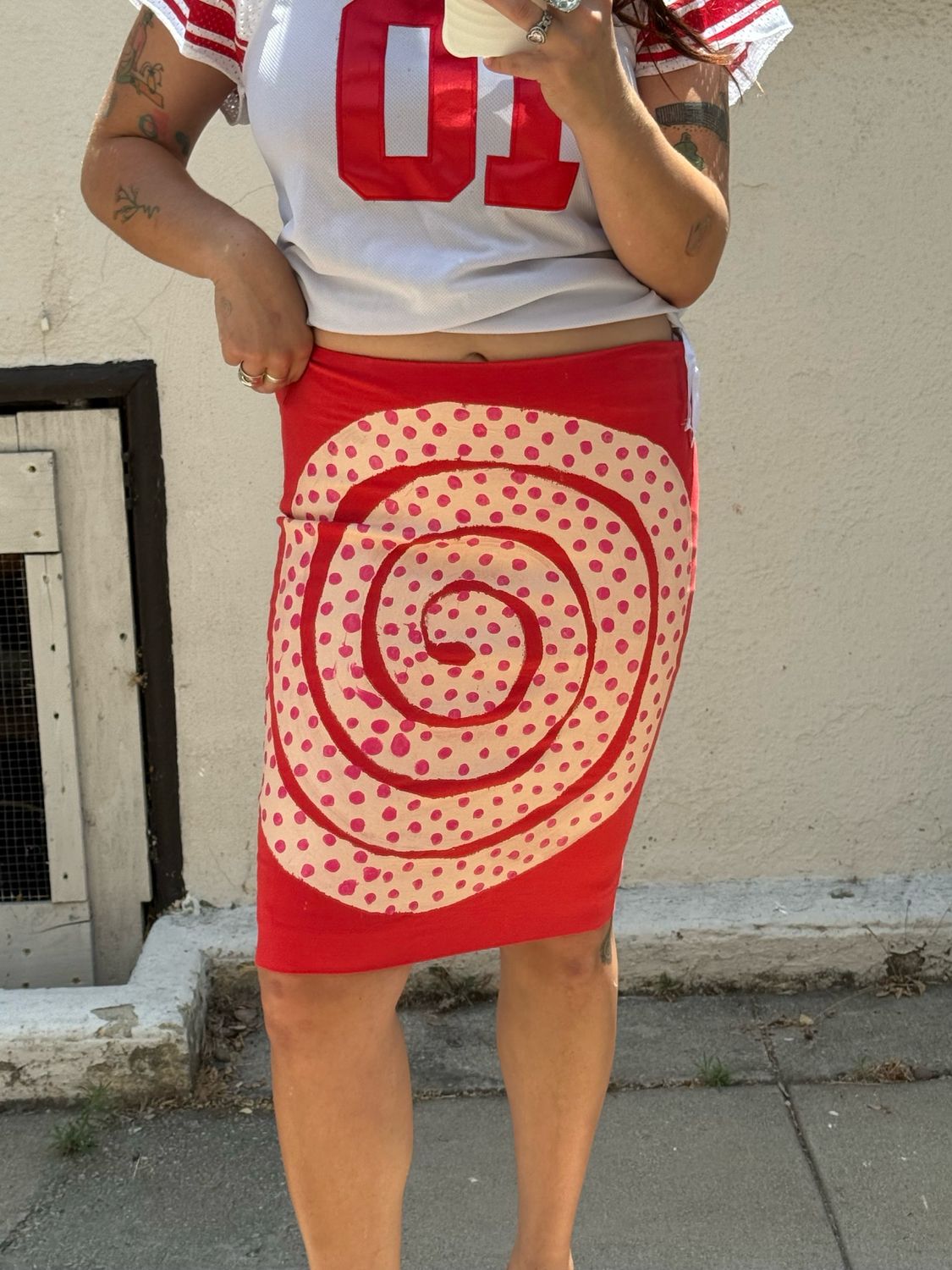 painted skirt