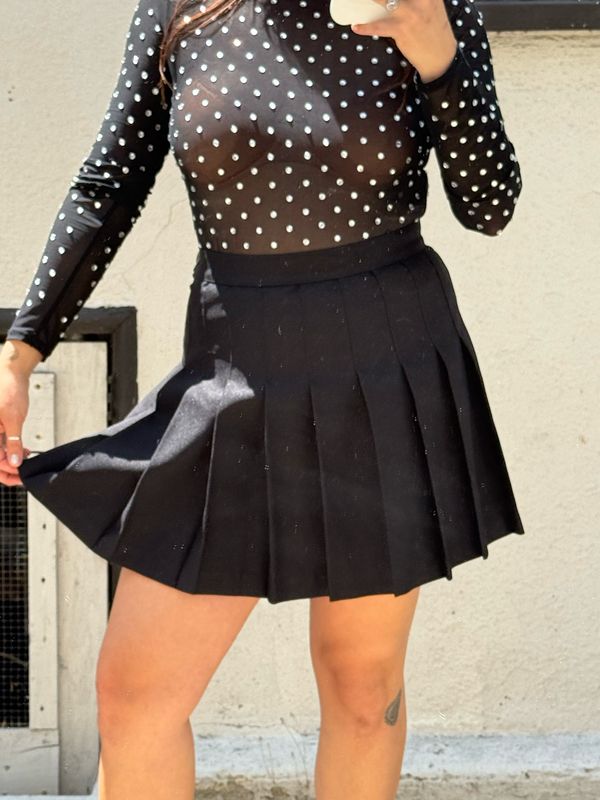 LA apparel black cheer skirt