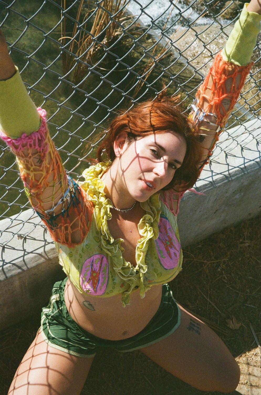 so squish upcycled knit blouse