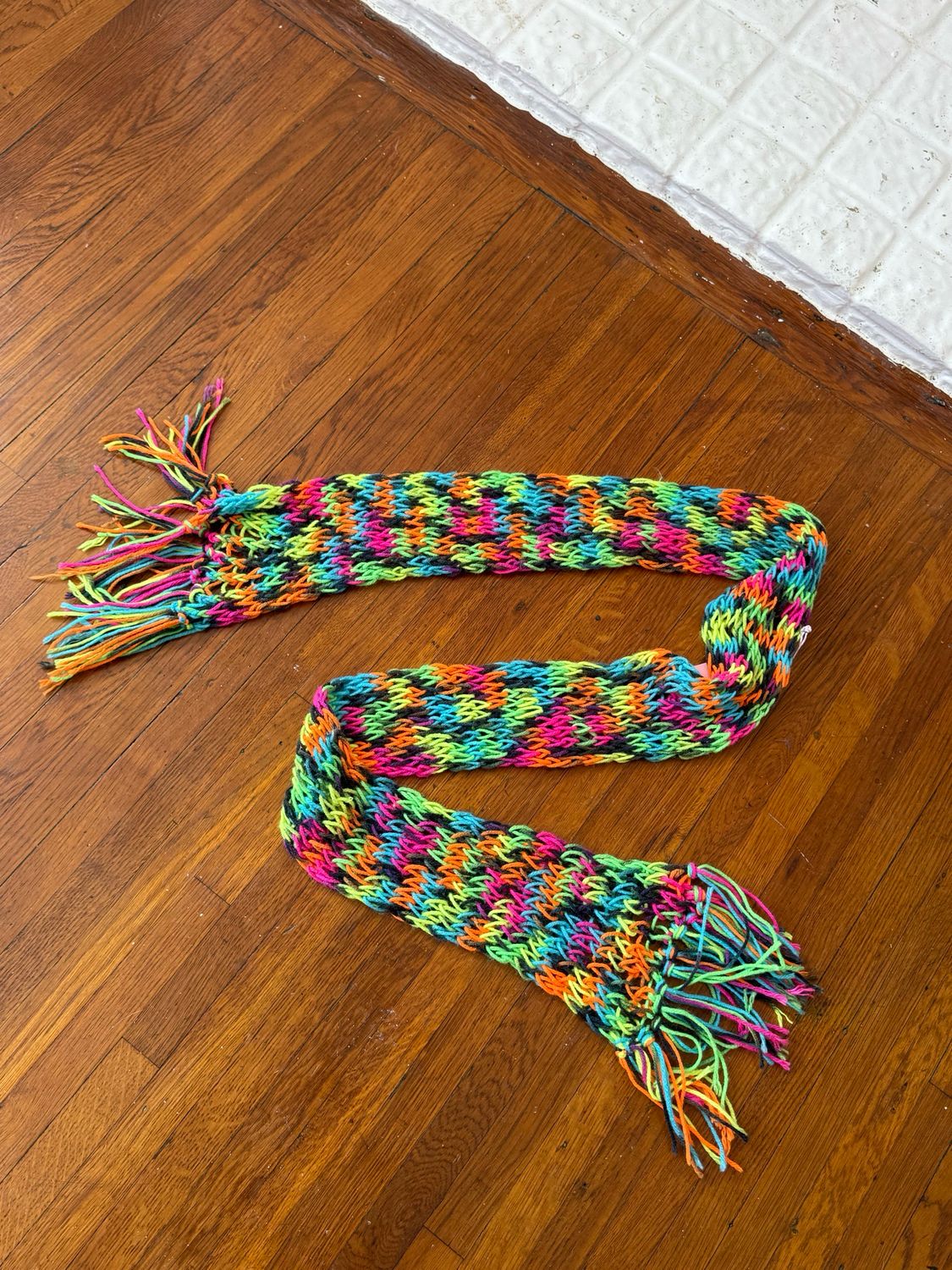 knit skinny scarf